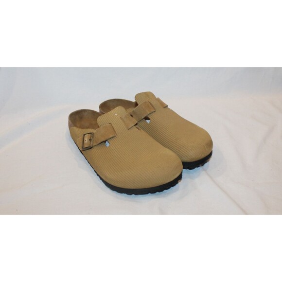 Birkenstock Men\'s Boston Suede Mule Clog Corduroy Sandals EU 44 REG NEW BROWN main image 6
